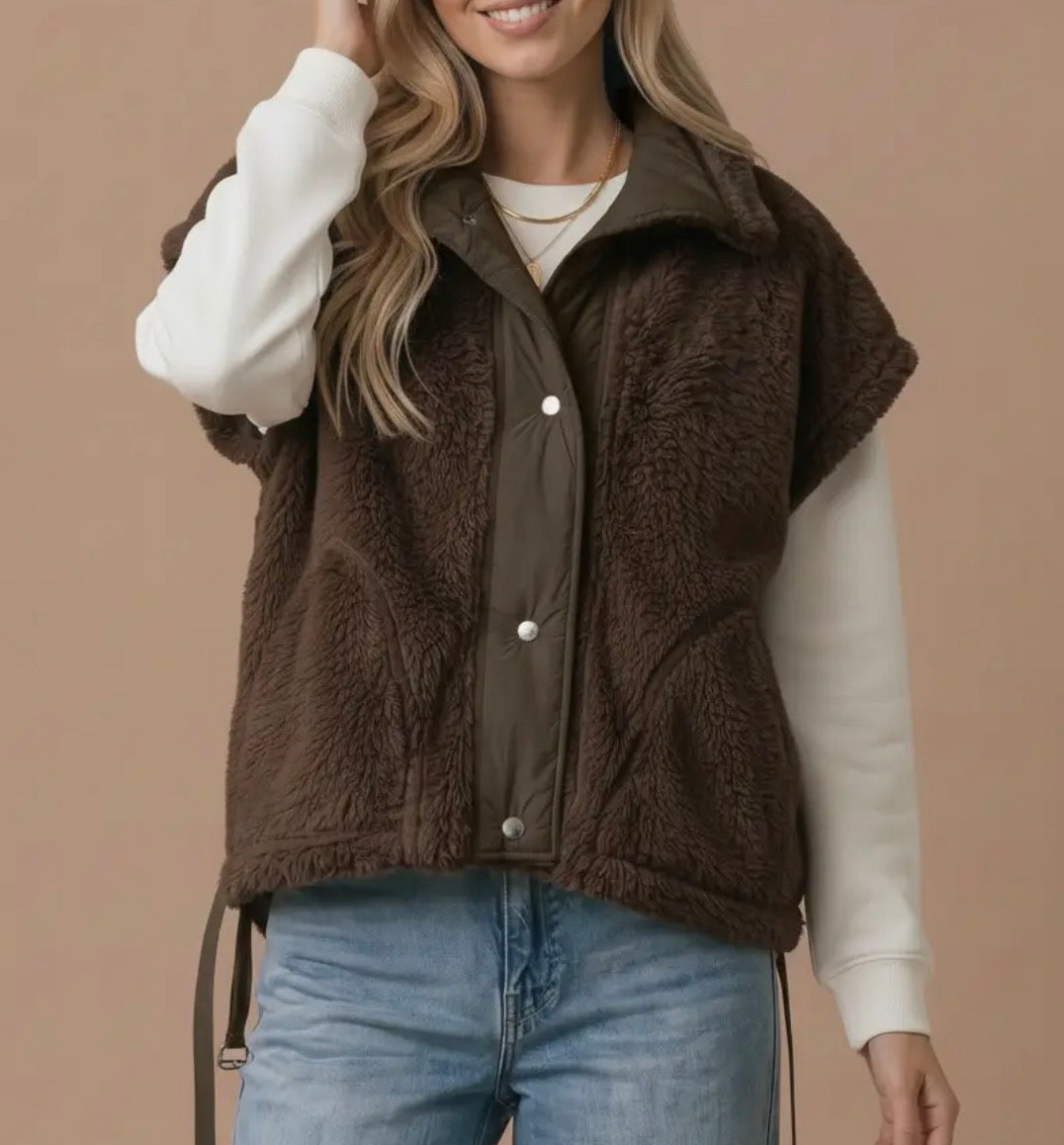 Reversible Sherpa Vest  (pre-order)