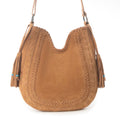 Savannah Leather Bag w/Turquoise Fringe