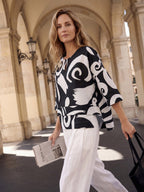 Linen Layered Asymmetric Top NOREEN (online only)