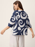 Linen Layered Asymmetric Top NOREEN (online only)