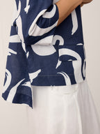 Linen Layered Asymmetric Top NOREEN (online only)