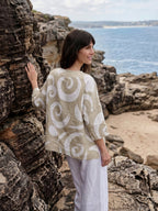 Linen Layered Asymmetric Top NOREEN (online only)