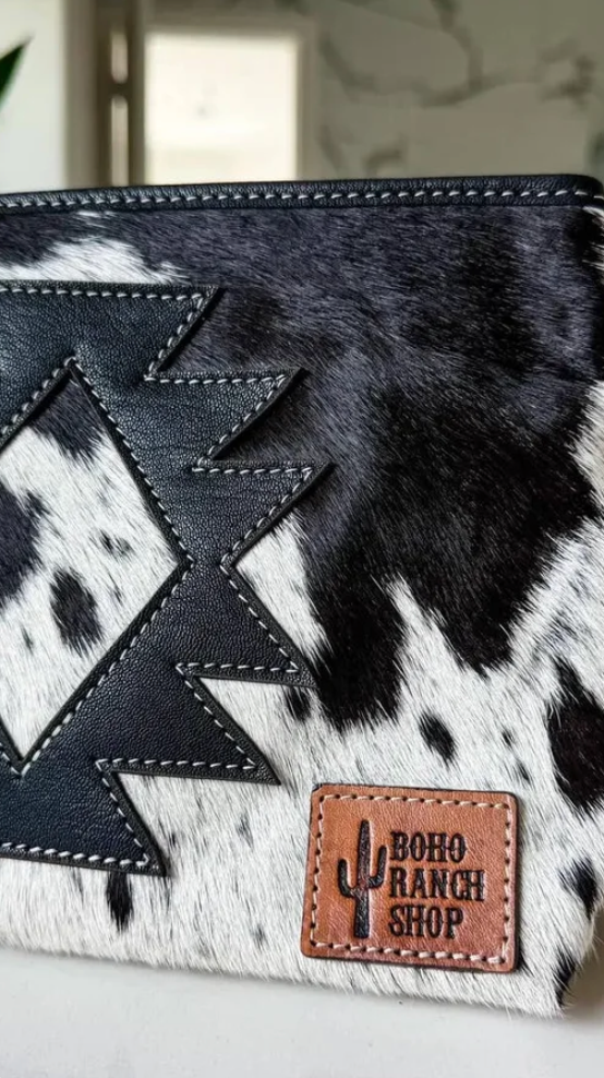 Cowhide Aztec Bag Western Boutique Cheney Spokane Washington