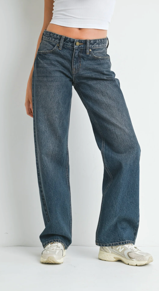 Low Rise Relaxed Denim Jeans Boutique Cheney Spokane Washington