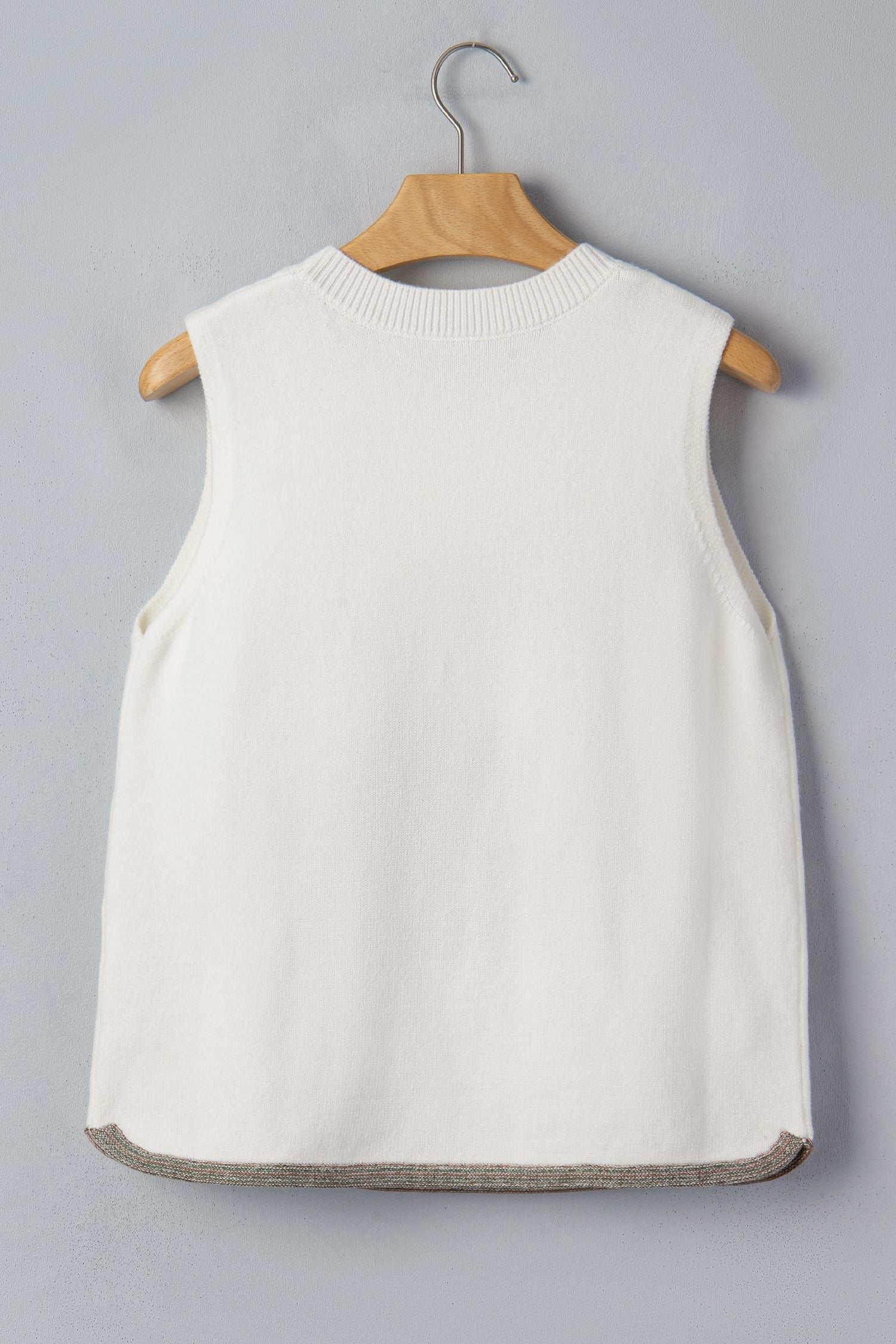 Western Cactus Oasis Sleeveless Sweater Top